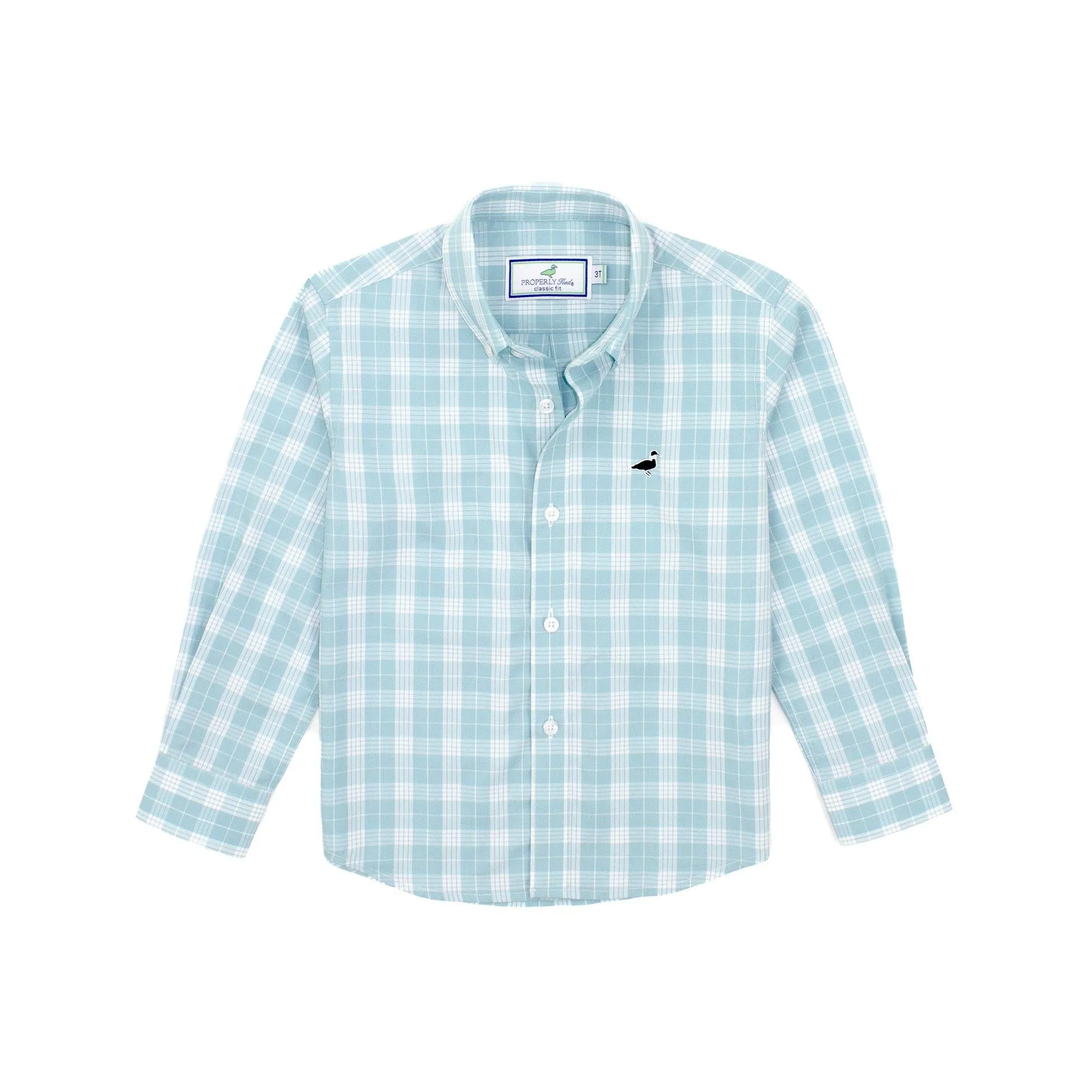 Properly Tied Boys Seasonal Sportshirt- Spanish Moss