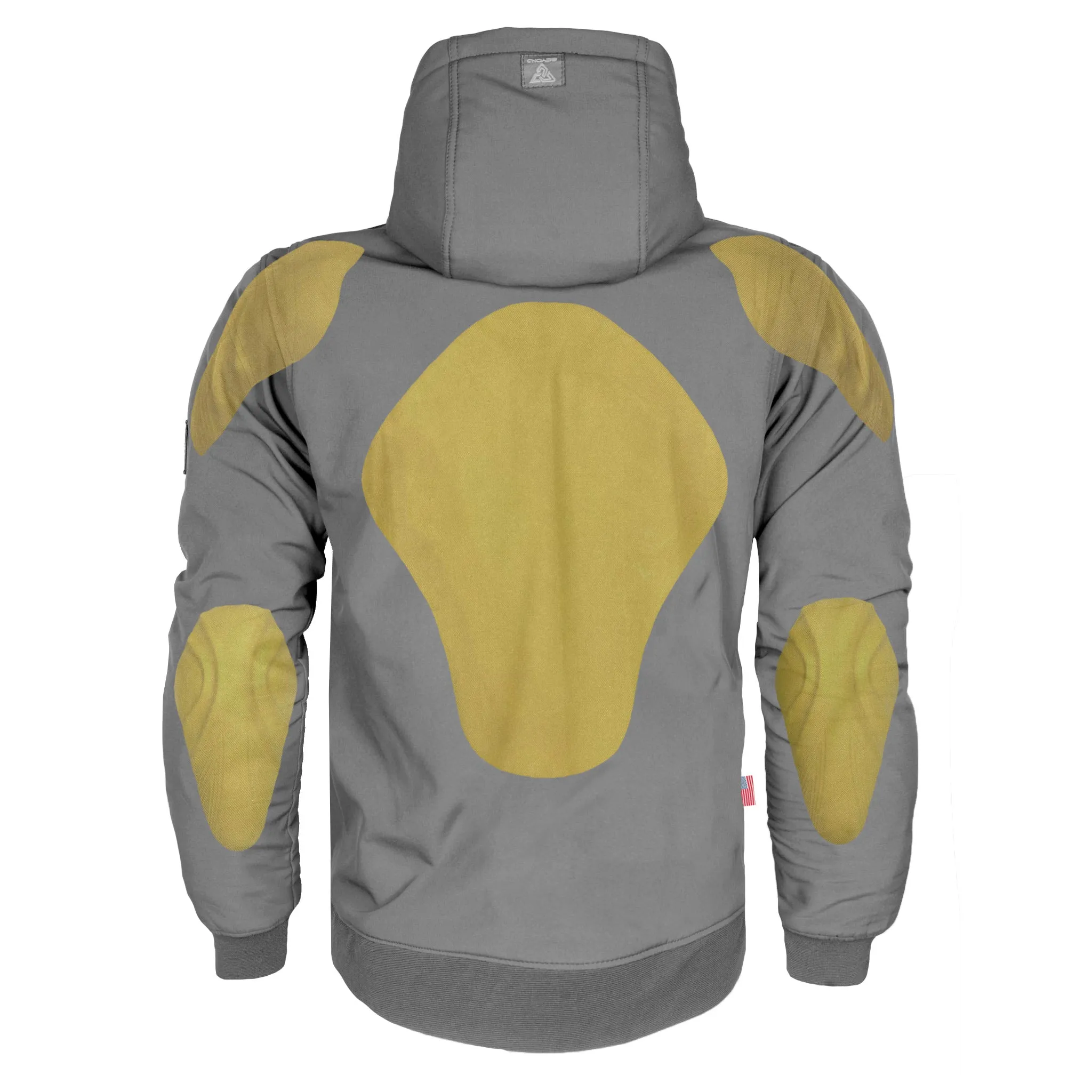 SALE Protective SoftShell Unisex Hoodie - Gray Matte with Pads