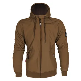 SALE Protective SoftShell Unisex Hoodie - Light Brown Matte with Pads