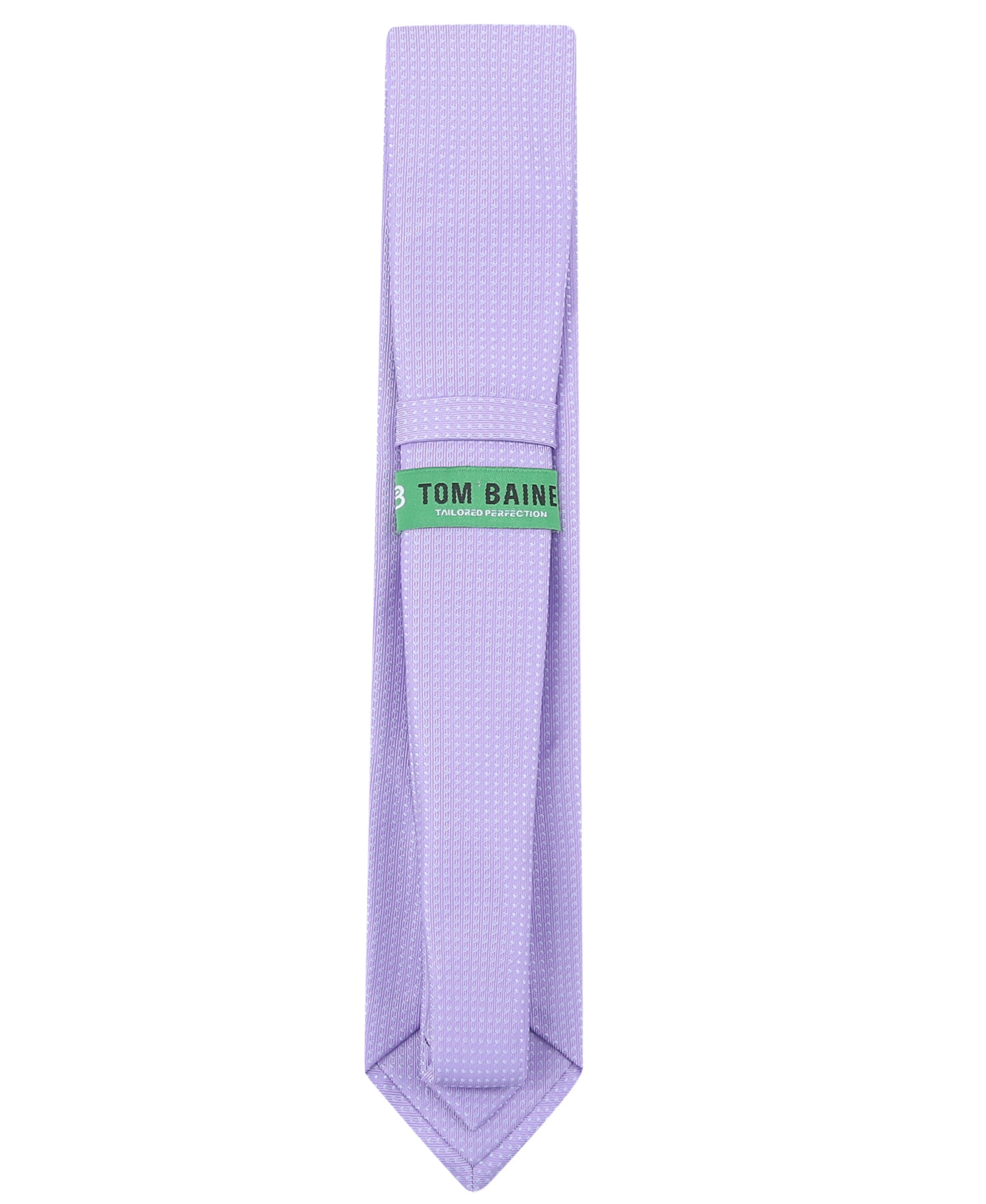 TB Men's Premium Necktie Mini Dot Lilac
