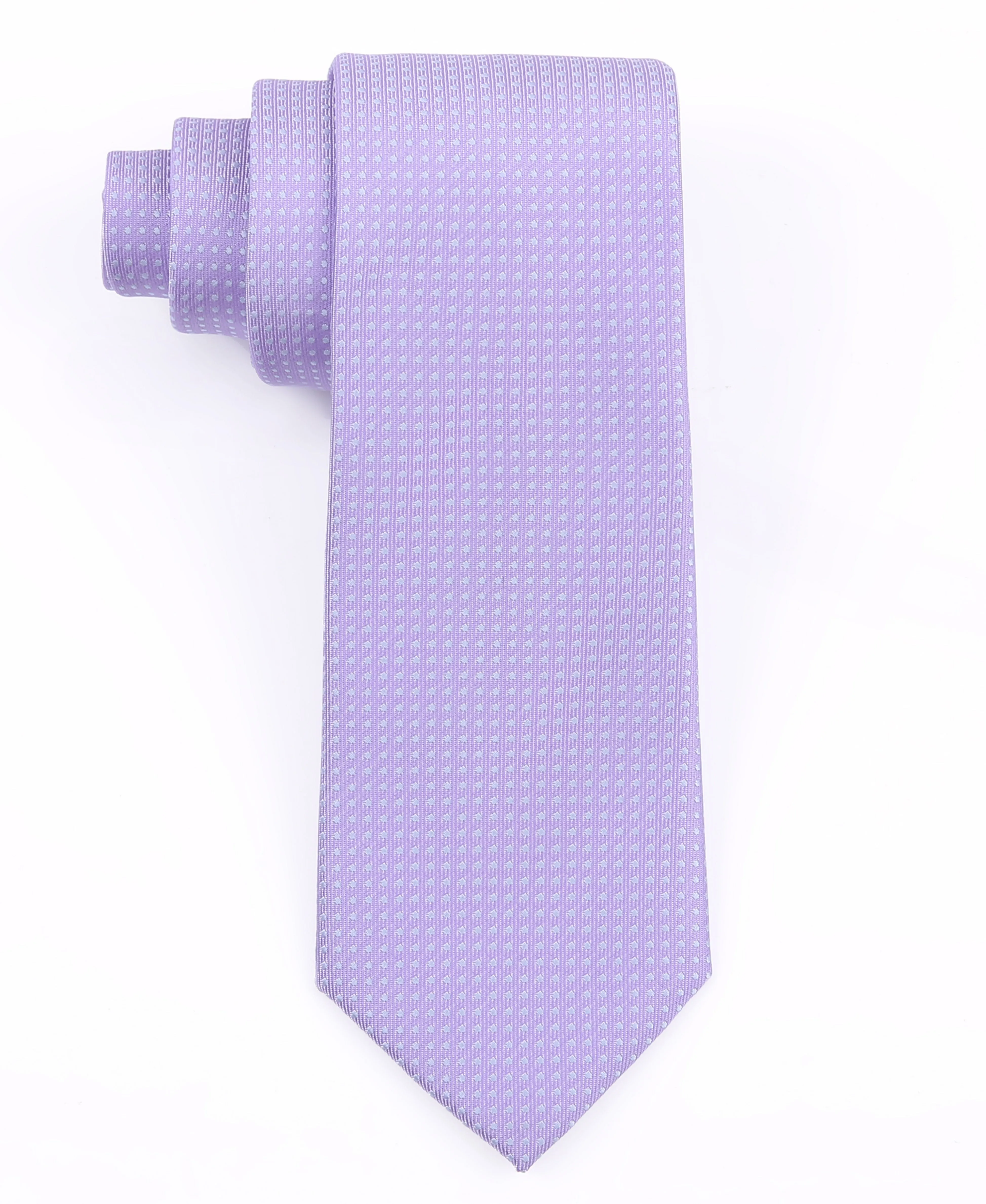TB Men's Premium Necktie Mini Dot Lilac