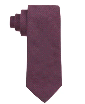 TB Men's Premium Necktie Wired Burgundy