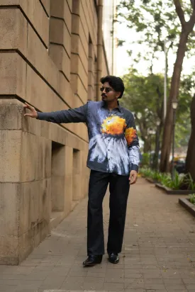 Trending Blazing Mosaic Printed Pure Linen Shirt - AddysForMen
