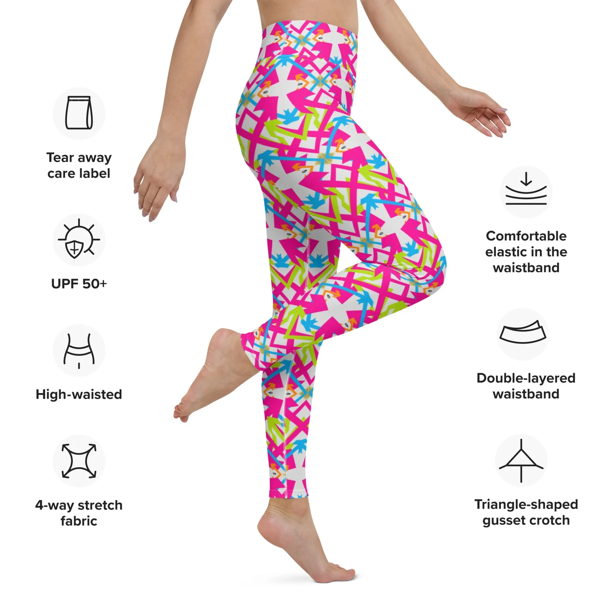 Unique Design Arrows Yoga Leggings  |  Active Lifestyle