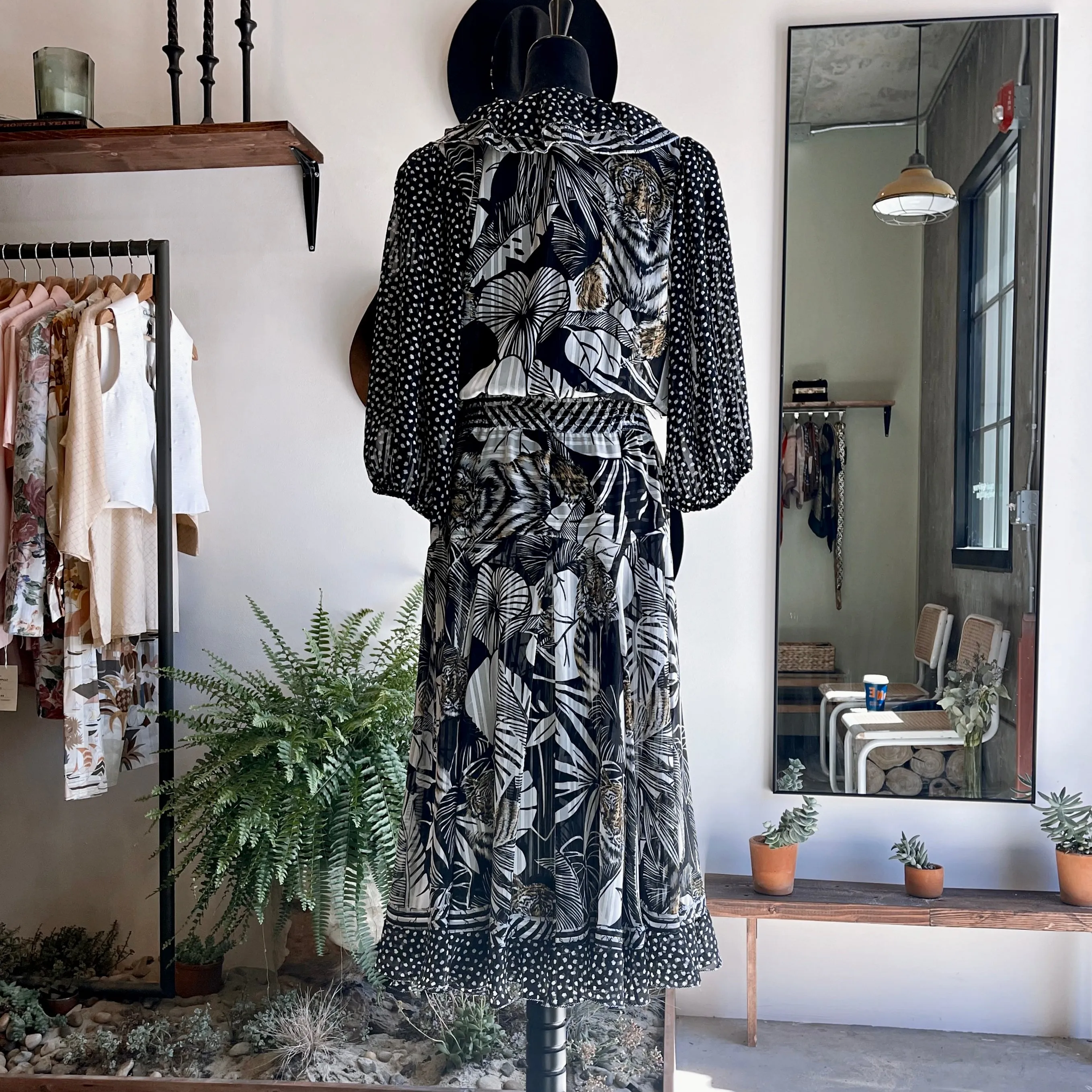 Vintage Diane Freis Boho Safari Dress 80’s