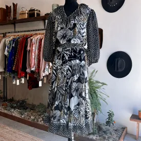 Vintage Diane Freis Boho Safari Dress 80’s